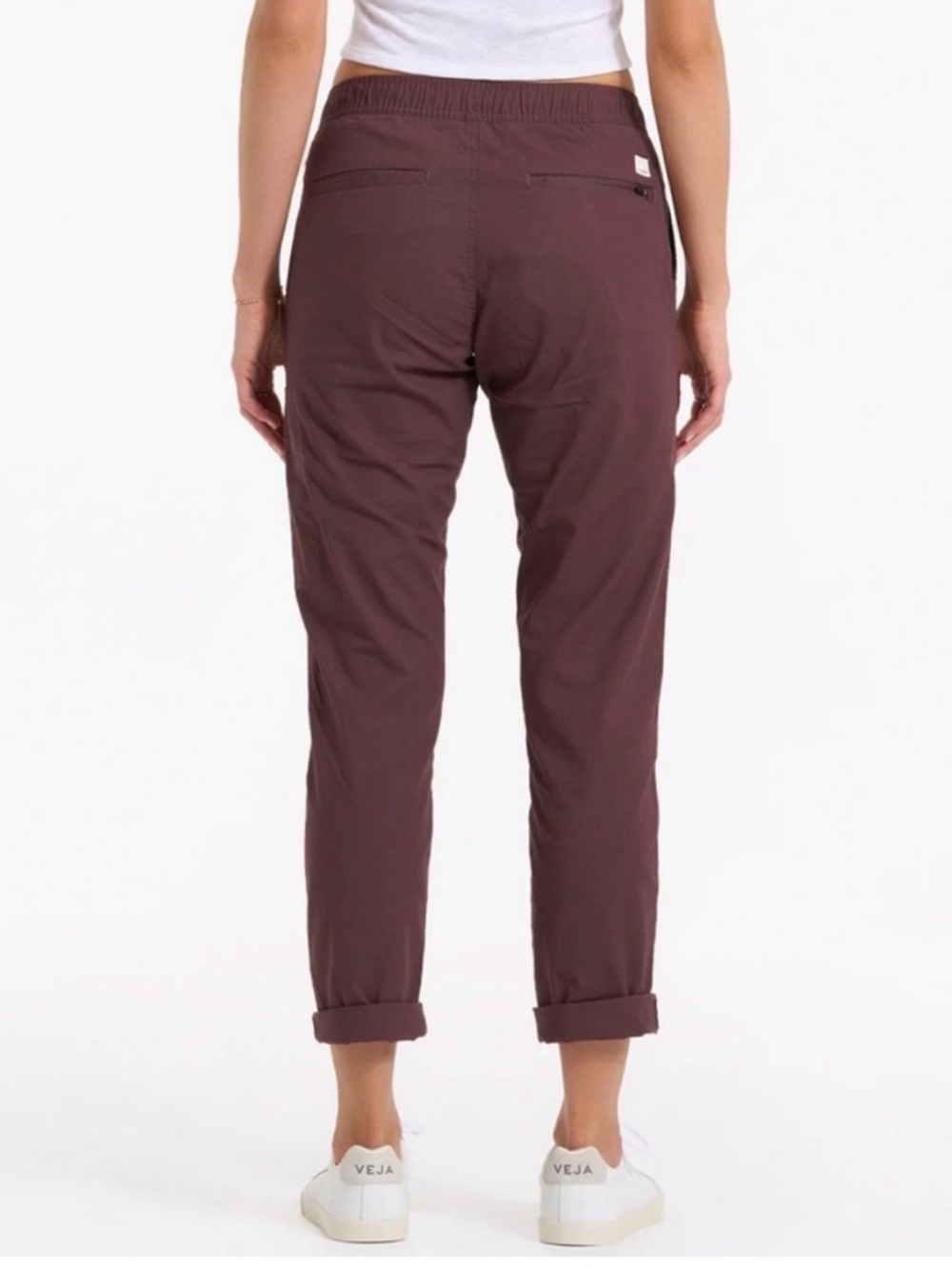 Vuori Women's Ripstop Pants Burgundy Purple Chestnut Size Small Style V412 - Picture 4 of 14